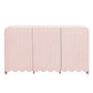 Dahlia Fluted and Scalloped Sideboard Storage Cabinet