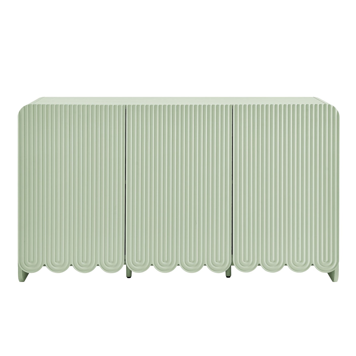 Dahlia Fluted and Scalloped Sideboard Storage Cabinet