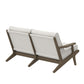 Saratoga Outdoor Patio Teak Wood Loveseat