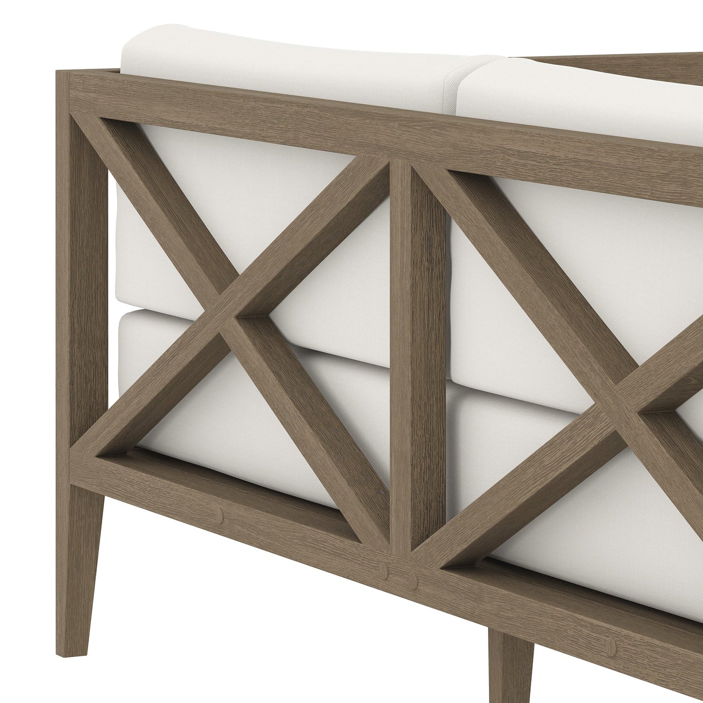 Northlake Outdoor Patio Teak Loveseat