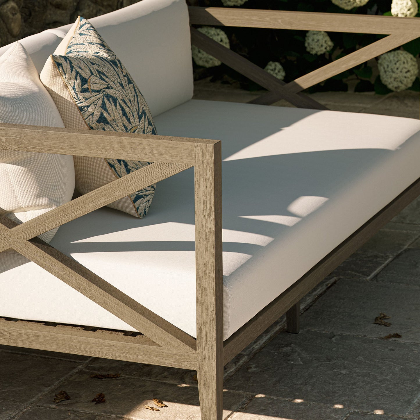 Northlake Outdoor Patio Teak Loveseat