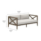 Northlake Outdoor Patio Teak Loveseat