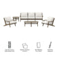 Saratoga 4-Piece Outdoor Patio Teak Wood Furniture Set