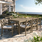 Northlake 9-Piece Outdoor Patio Teak Wood Dining Set