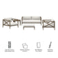 Northlake 5-Piece Outdoor Patio Teak Wood Furniture Set