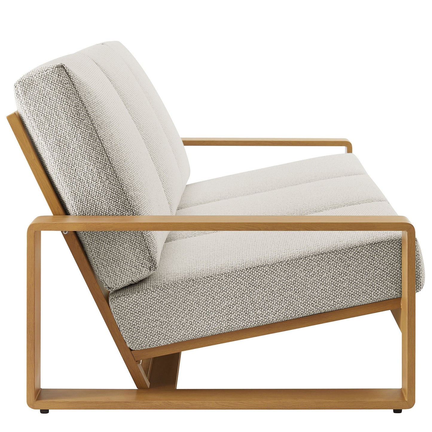 Lirienne 2-Piece Outdoor Patio Aluminum Faux Wood Furniture Set