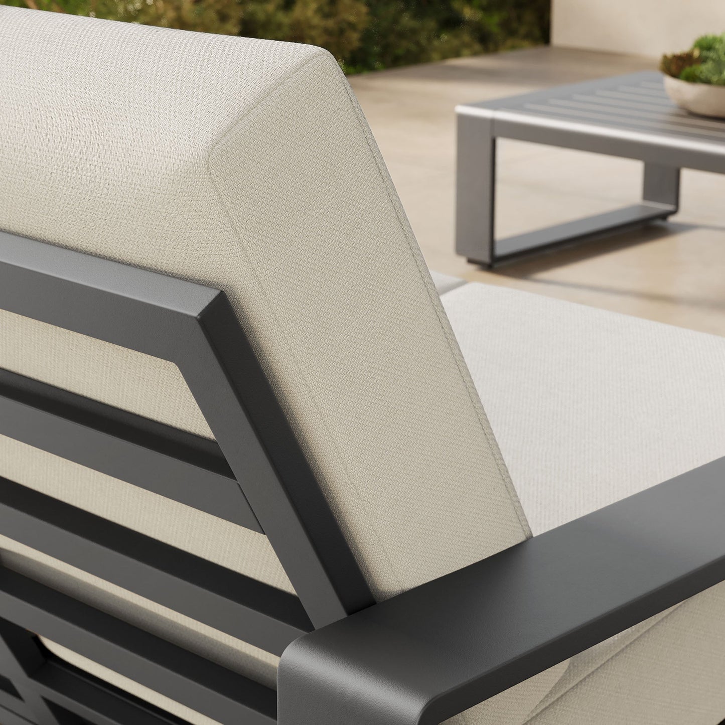 Lirienne Outdoor Patio Aluminum Loveseat