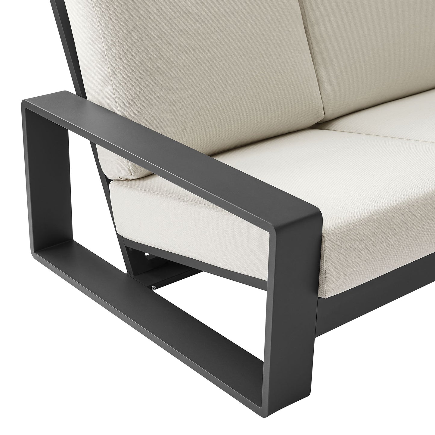 Lirienne Outdoor Patio Aluminum Sofa