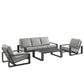 Lirienne 4-Piece Outdoor Patio Aluminum Furniture Set