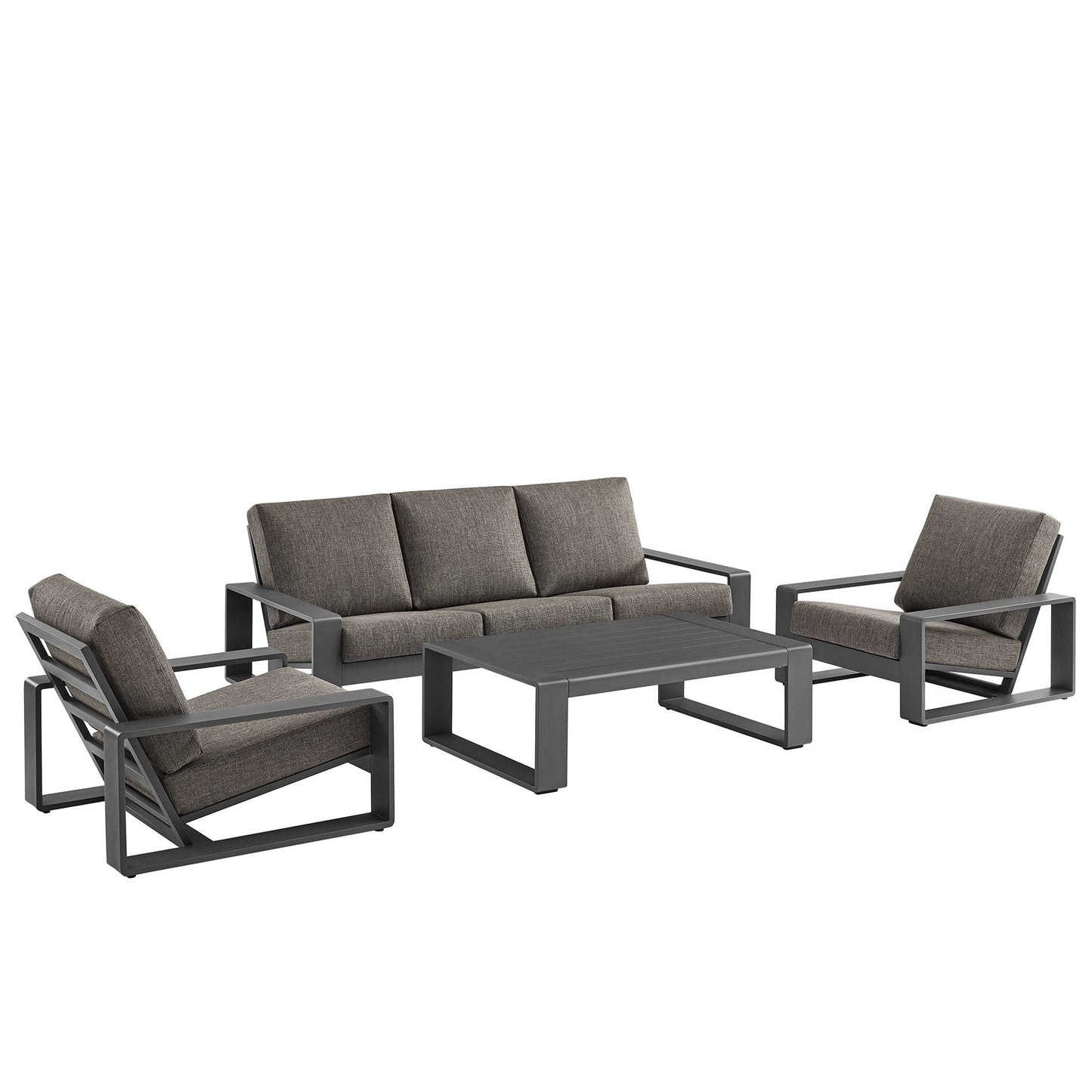 Lirienne 4-Piece Outdoor Patio Aluminum Furniture Set