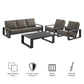 Lirienne 4-Piece Outdoor Patio Aluminum Furniture Set