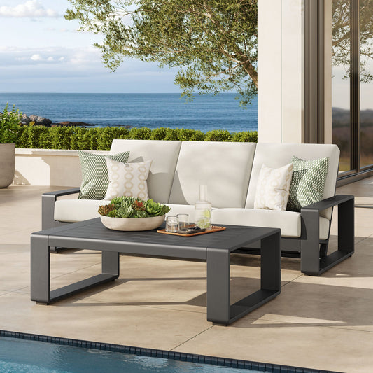 Lirienne 2-Piece Outdoor Patio Aluminum Furniture Set