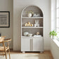 Bellamy Tall Arched Display Cabinet Bookcase