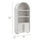 Bellamy Tall Arched Display Cabinet Bookcase