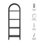 Vexley 72 Inch Tall Narrow Arched Bookshelf