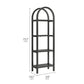Vexley 72 Inch Tall Narrow Arched Bookshelf