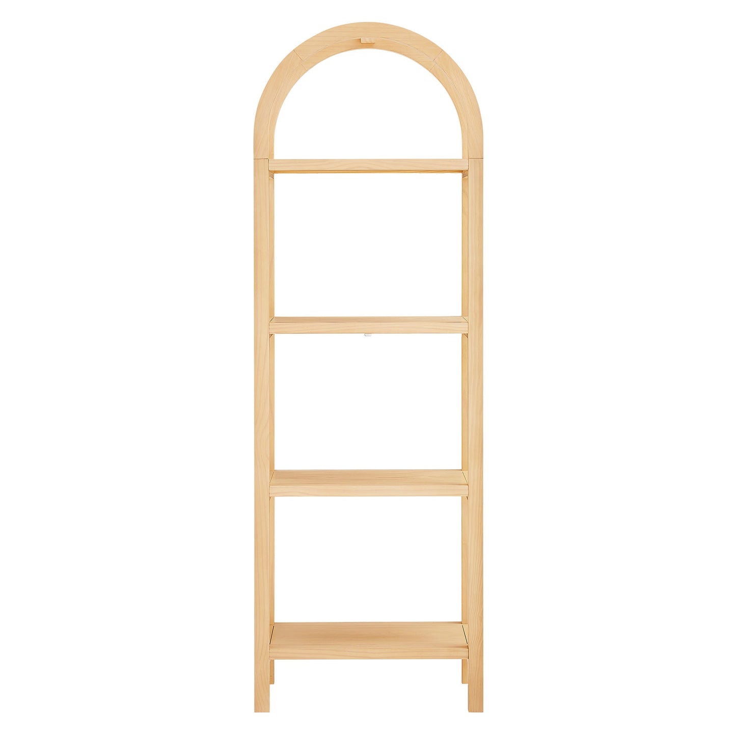 Vexley 72 Inch Tall Narrow Arched Bookshelf