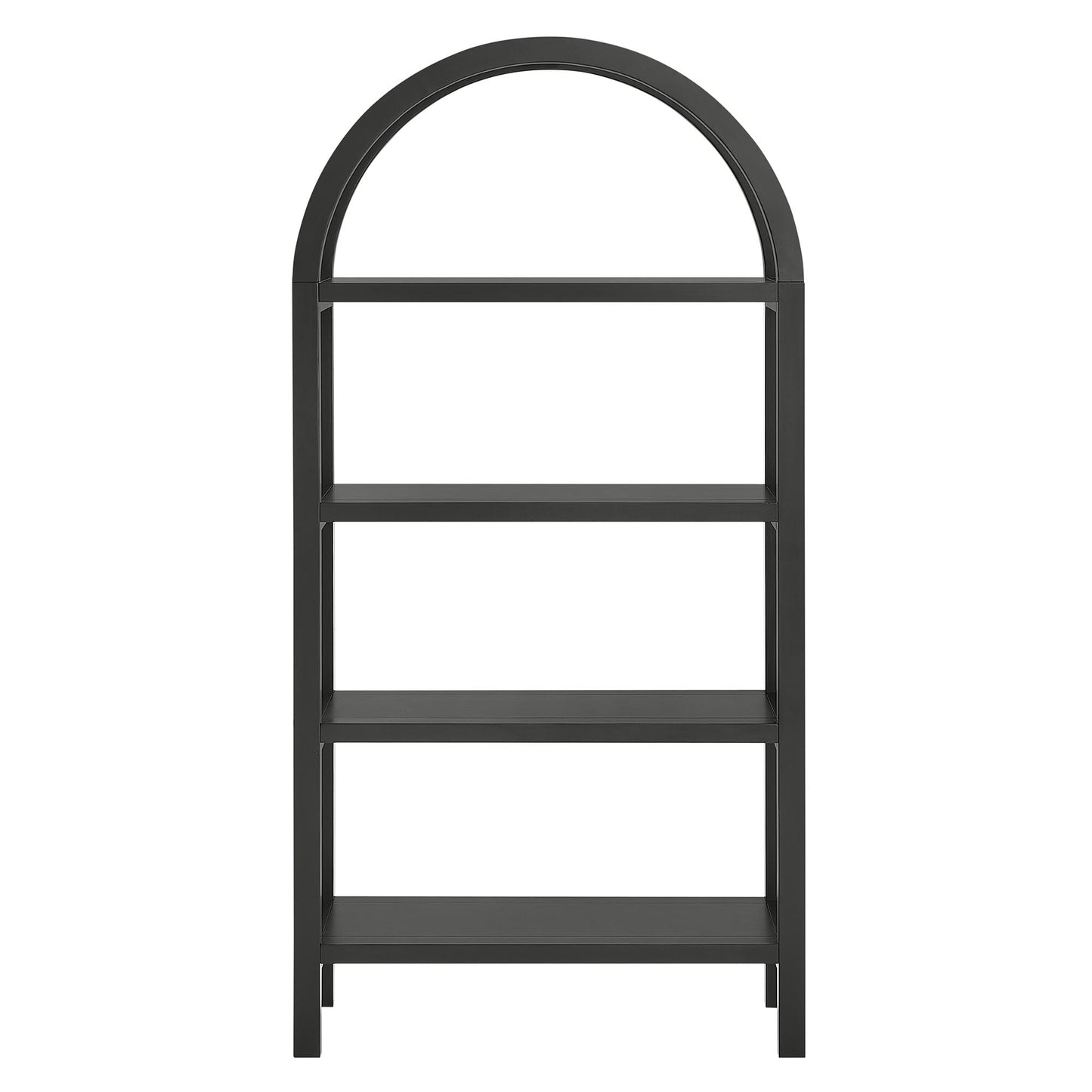 Vexley 60 Inch Arched Bookshelf