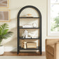 Vexley 60 Inch Arched Bookshelf