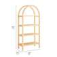 Vexley 60 Inch Arched Bookshelf