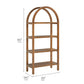 Vexley 60 Inch Arched Bookshelf