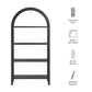 Vexley 72 Inch Large Arched Bookshelf