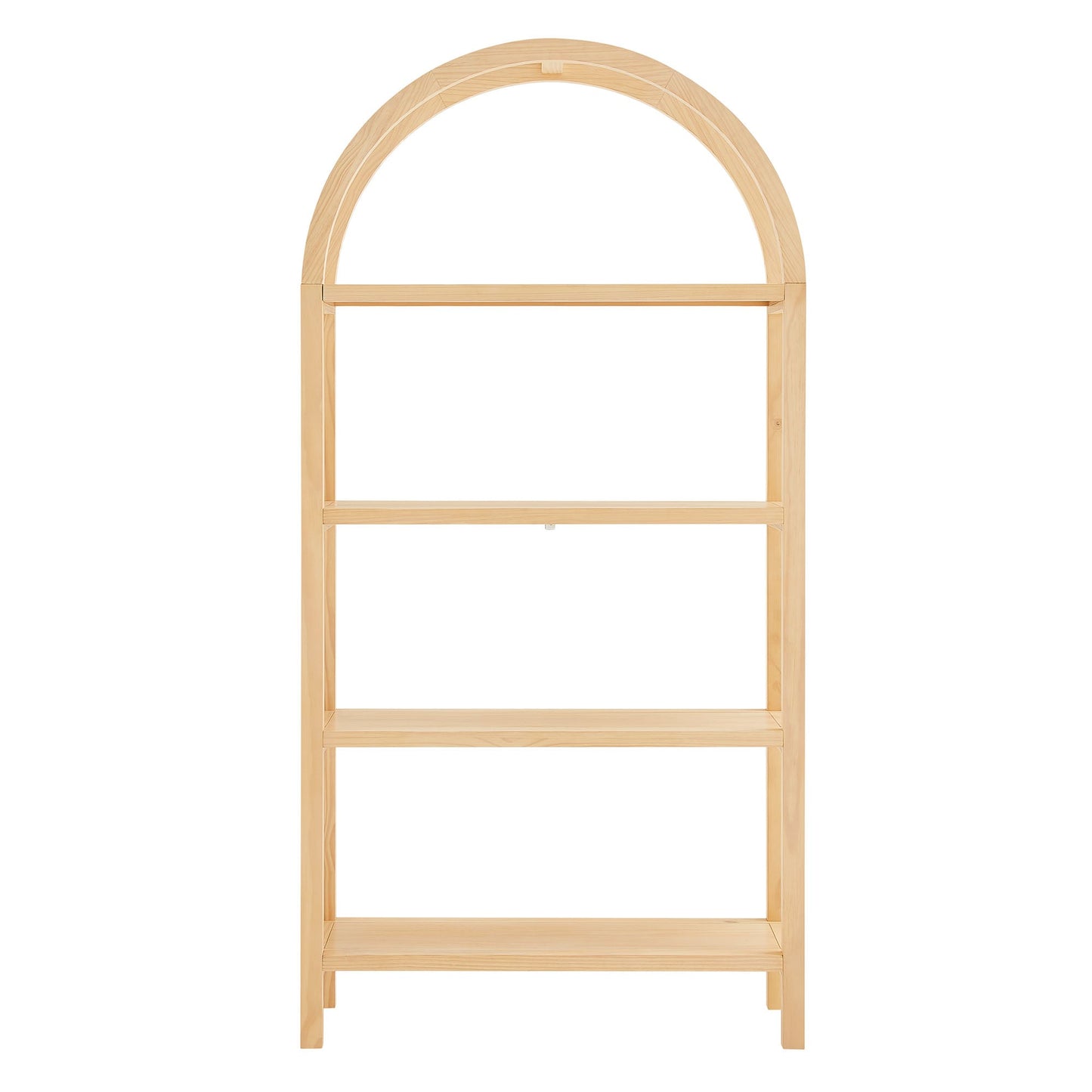 Vexley 72 Inch Large Arched Bookshelf