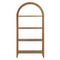 Vexley 72 Inch Large Arched Bookshelf
