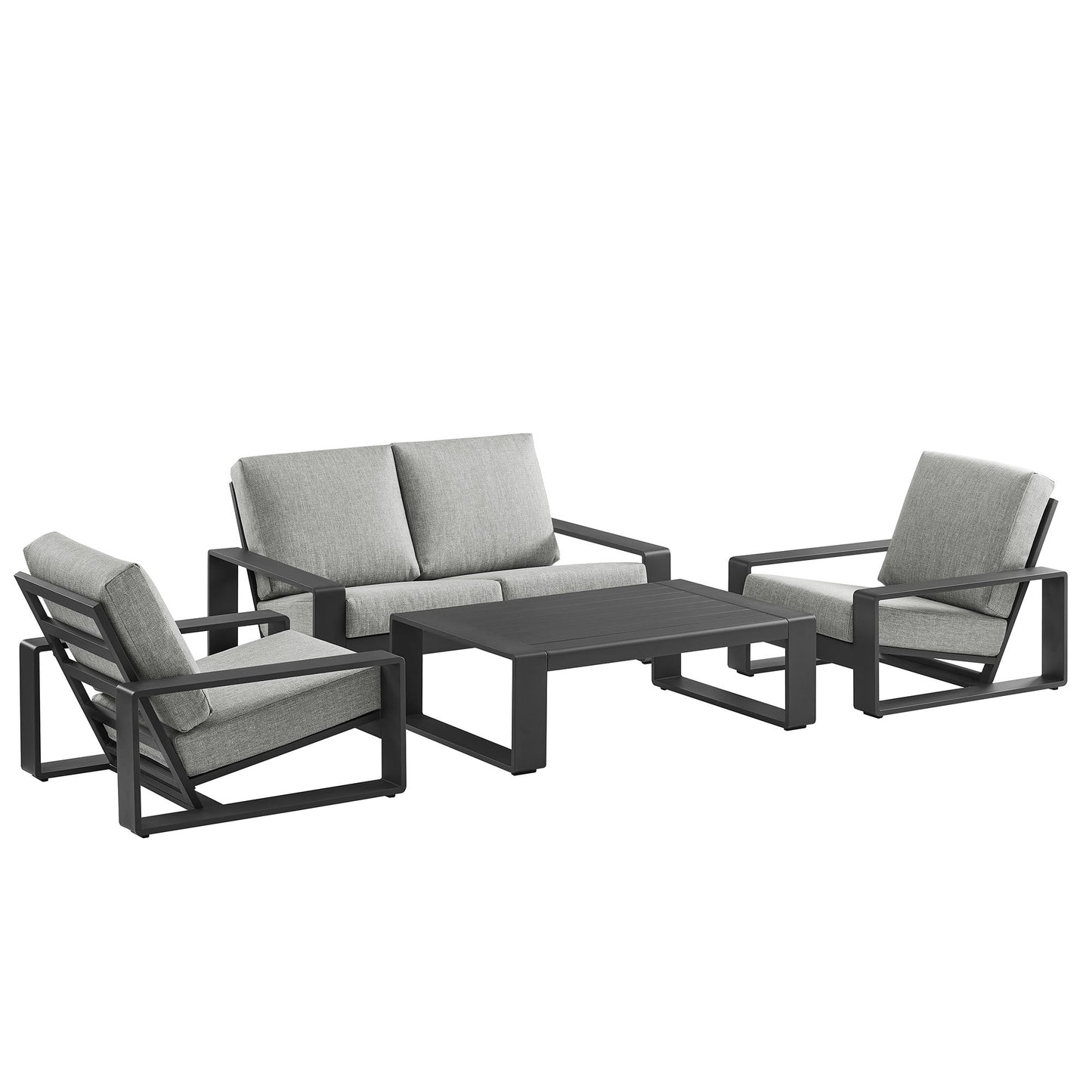 Lirienne 4-Piece Outdoor Patio Aluminum Furniture Set
