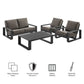 Lirienne 4-Piece Outdoor Patio Aluminum Furniture Set