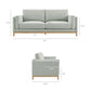 Roscoe 81 inch Upholstered Sofa