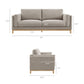Roscoe 81 inch Upholstered Sofa