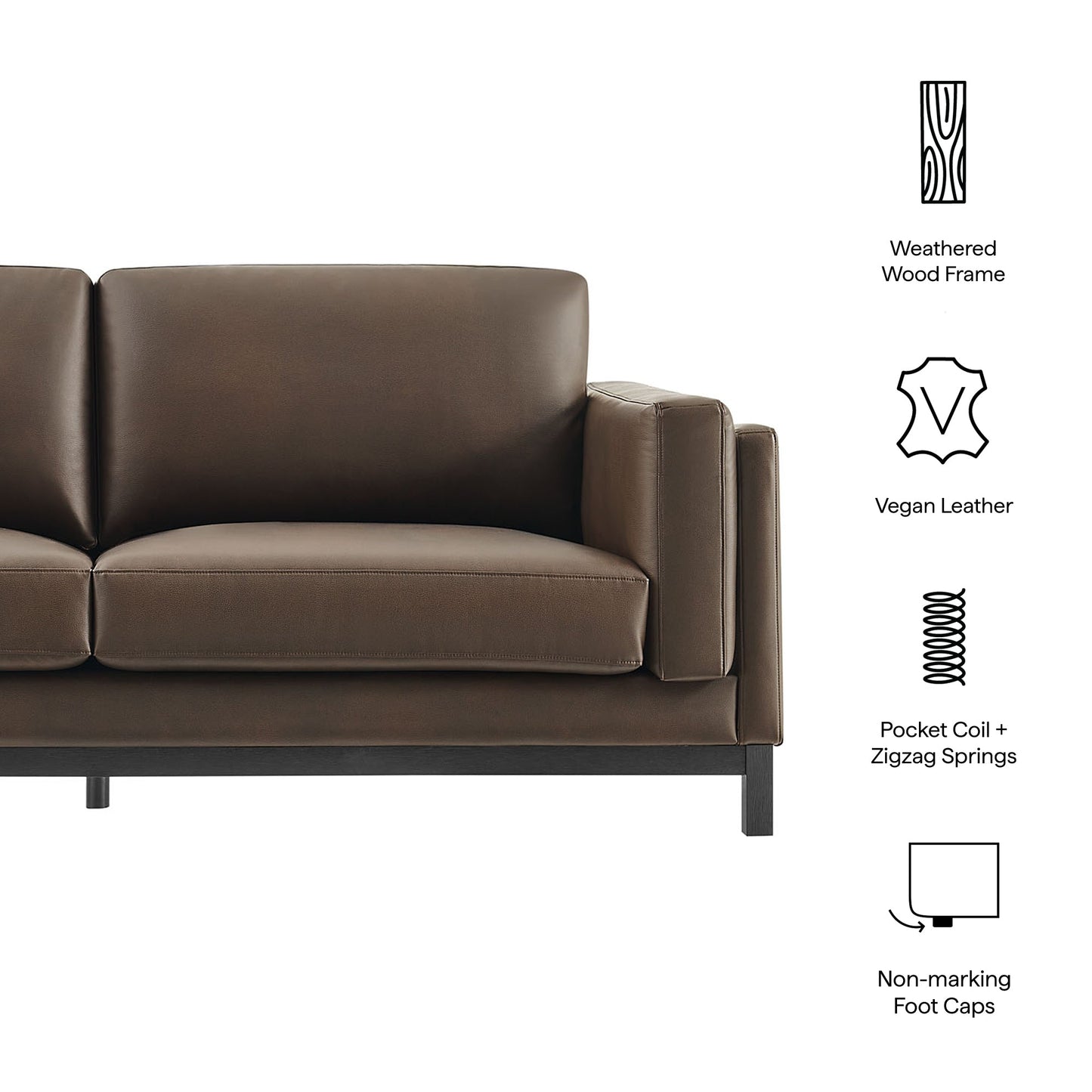 Roscoe 81 inch Upholstered Sofa