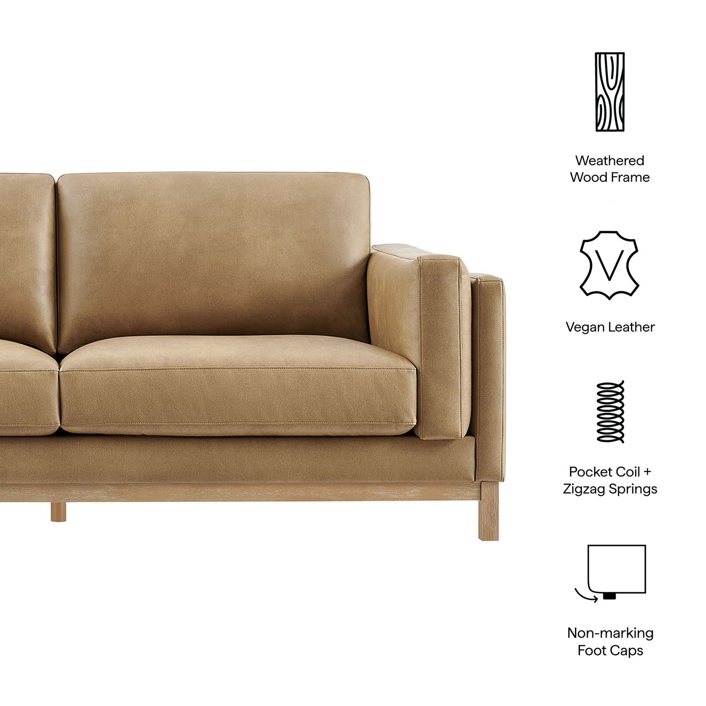 Roscoe 81 inch Upholstered Sofa