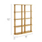 Arcus 4-Tier Oval Wood Bookshelf