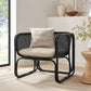 Ellis Natural Rattan Accent Armchair