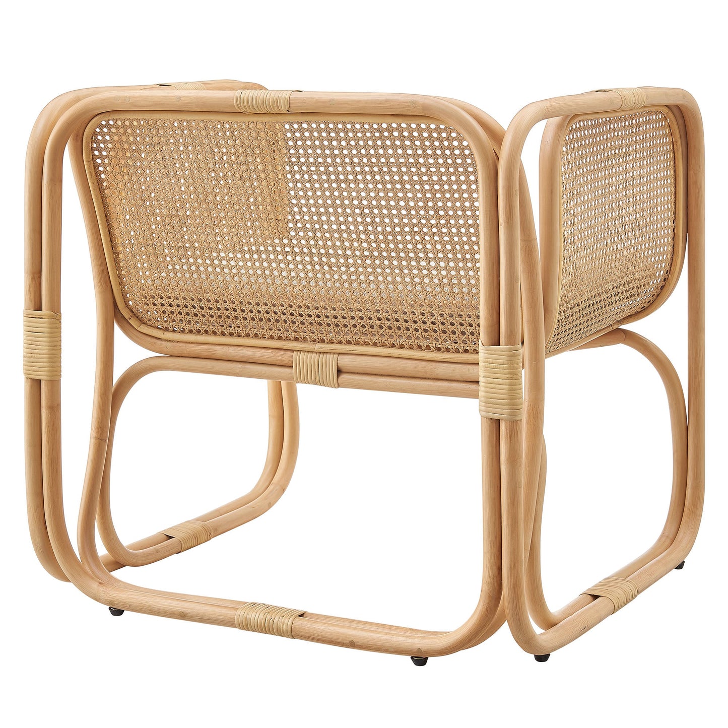 Ellis Natural Rattan Accent Armchair