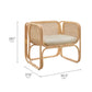 Ellis Natural Rattan Accent Armchair
