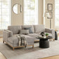 Roscoe Left-Facing Upholstered Sectional Sofa with Chaise