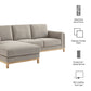Roscoe Left-Facing Upholstered Sectional Sofa with Chaise