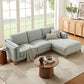 Roscoe Right-Facing Upholstered Sectional Sofa with Chaise
