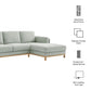 Roscoe Right-Facing Upholstered Sectional Sofa with Chaise