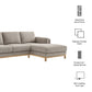 Roscoe Right-Facing Upholstered Sectional Sofa with Chaise