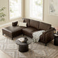 Roscoe Left-Facing Upholstered Sectional Sofa with Chaise