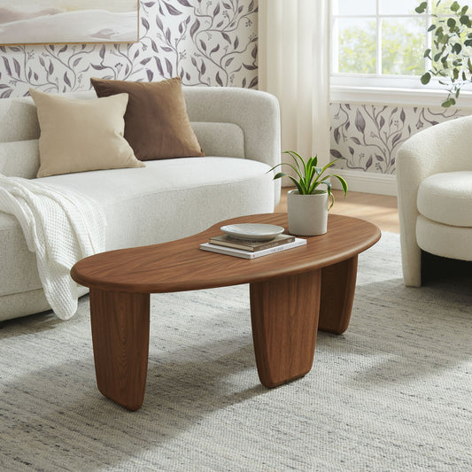 Vetra Kidney-Shaped Free Coffee Table