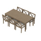 Northlake 7-Piece Outdoor Patio Teak Wood Dining Set