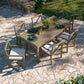 Northlake 7-Piece Outdoor Patio Teak Wood Dining Set