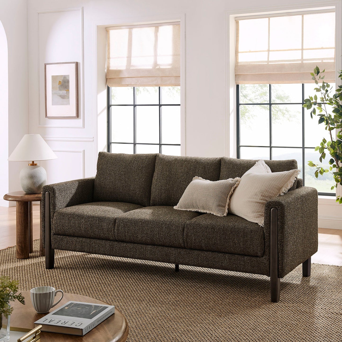 Hawken Boucle Fabric Sofa