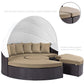 Quest Wicker Rattan Outdoor Patio Canopy Sectional Daybed