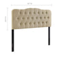 Annabel Diamond Tufted Upholstered Fabric Headboard